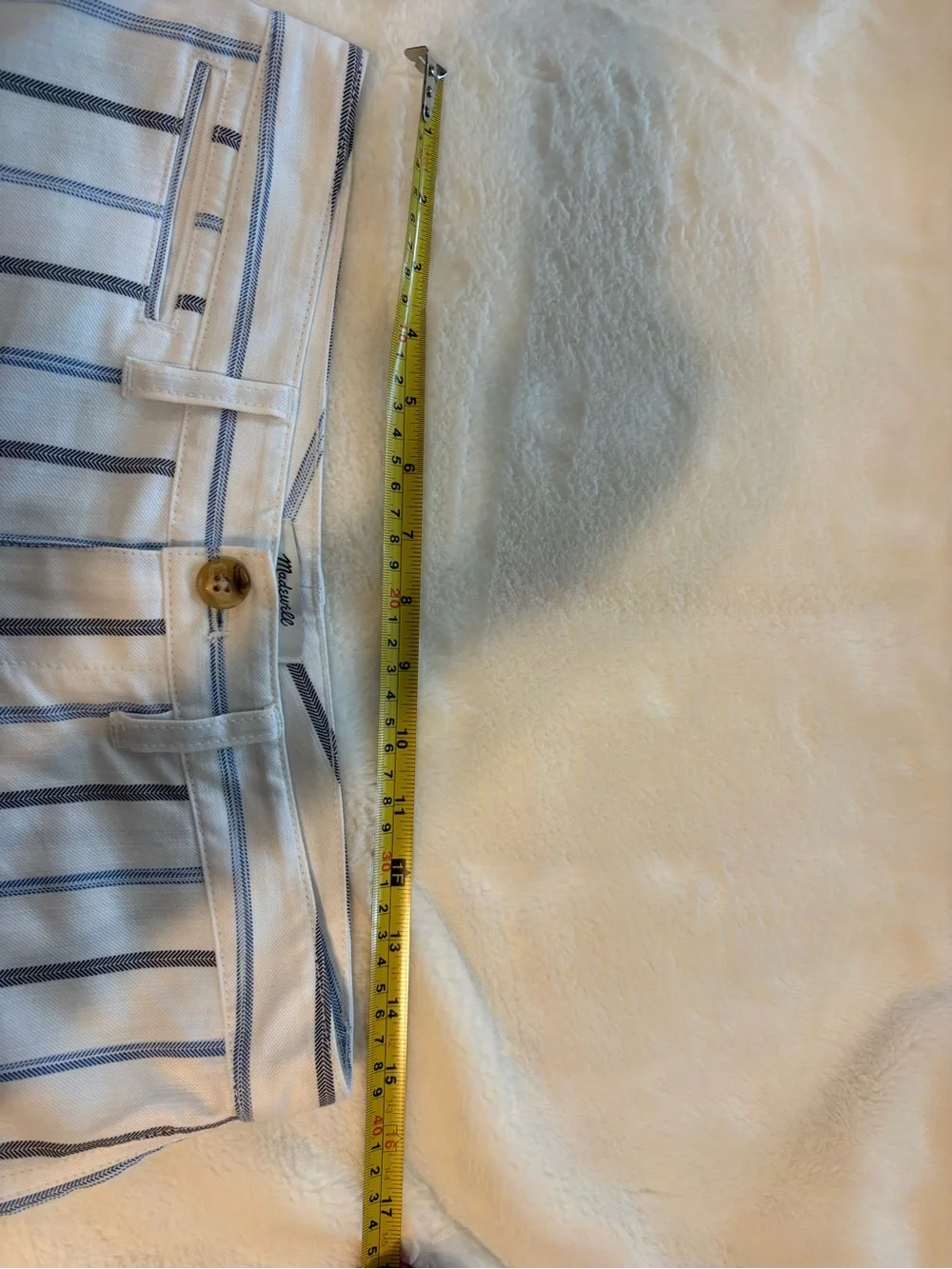 Madewell Slim Emmett Wide Leg Crop Pants 28 Montpellier Stripe NWT High Rise - Picture 8 of 11
